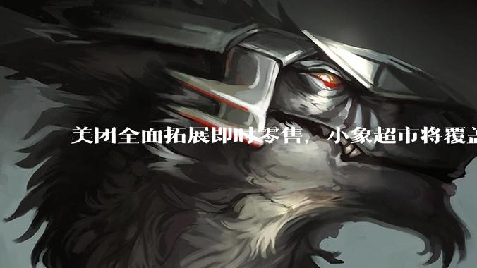 美团全面拓展即时零售，小象超市将覆盖所有一二线城市，美团优选局部地区暂停服务，如何从商业角度看待此举？