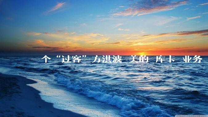 一个“过客”方洪波_美的_库卡_业务