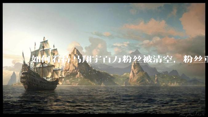 如何看待马翔宇百万粉丝被清空，粉丝重新关注后又被强制取消关注？